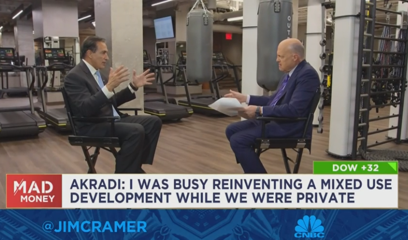 Mad Money with Jim Cramer interview with Life Time CEO Bahram Akradi