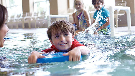 Free swim lessons summer camp programs for kids.
